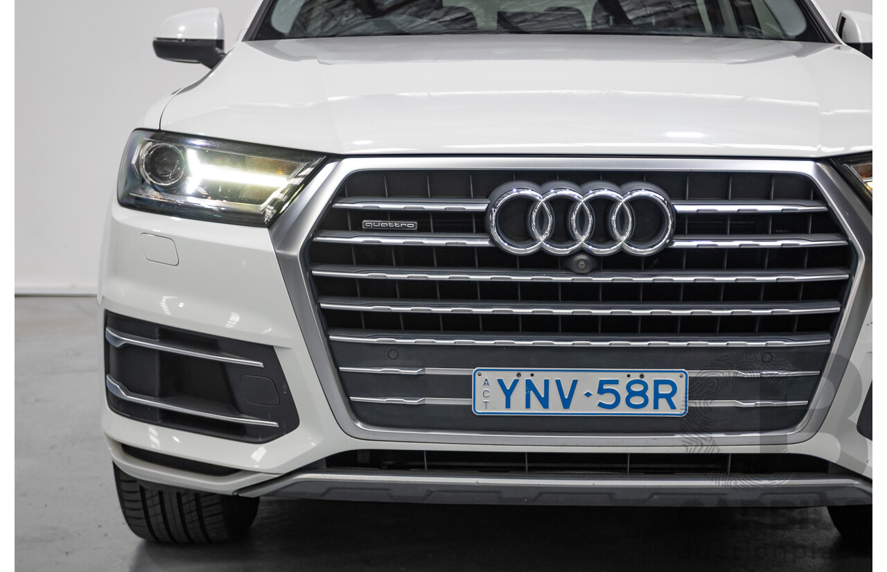 11/2015 Audi Q7 3.0 TDI Quattro (AWD) 4M 4D Wagon Pure White (200kW) Turbo Diesel 3.0L - 7 Seats