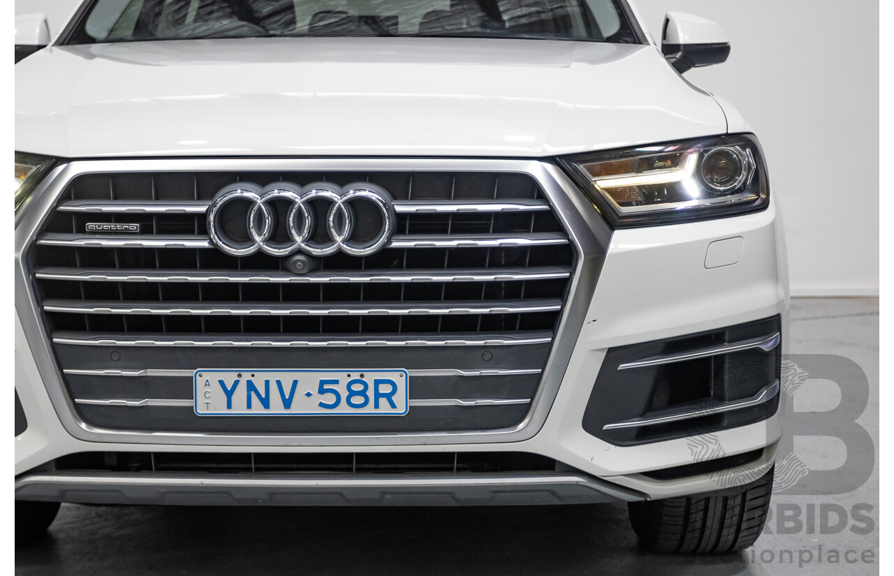 11/2015 Audi Q7 3.0 TDI Quattro (AWD) 4M 4D Wagon Pure White (200kW) Turbo Diesel 3.0L - 7 Seats