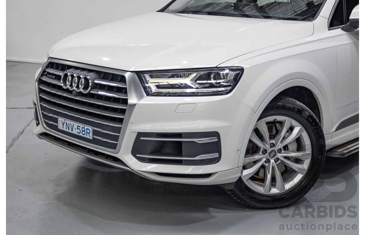 11/2015 Audi Q7 3.0 TDI Quattro (AWD) 4M 4D Wagon Pure White (200kW) Turbo Diesel 3.0L - 7 Seats