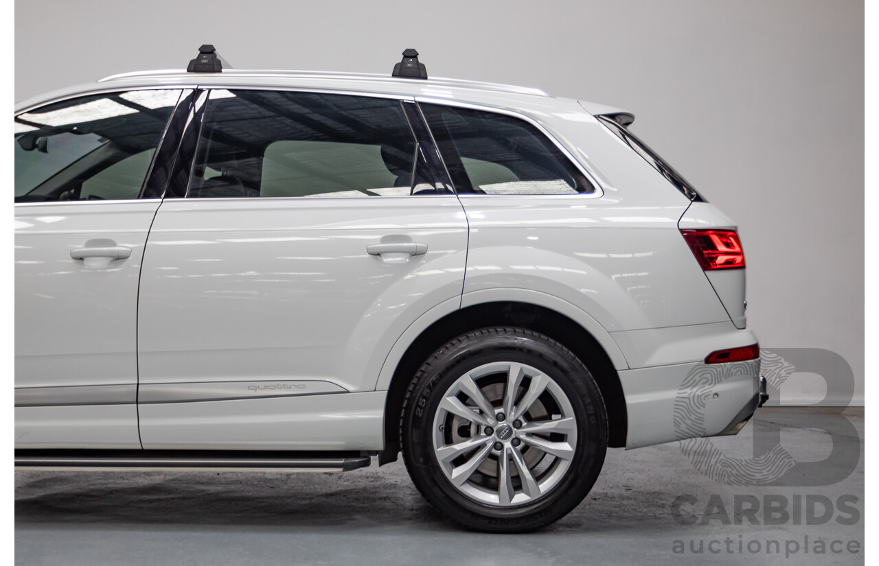 11/2015 Audi Q7 3.0 TDI Quattro (AWD) 4M 4D Wagon Pure White (200kW) Turbo Diesel 3.0L - 7 Seats