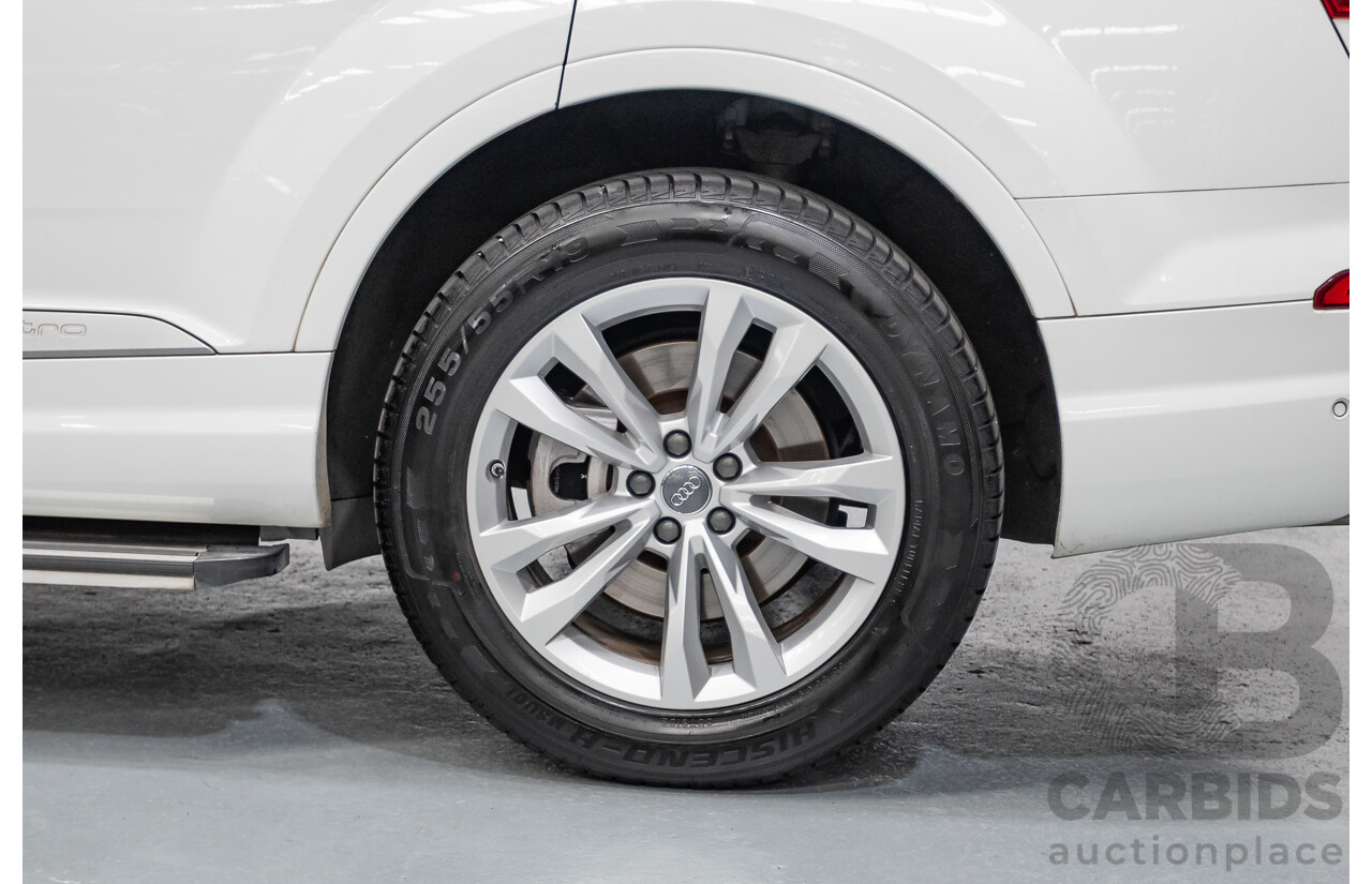 11/2015 Audi Q7 3.0 TDI Quattro (AWD) 4M 4D Wagon Pure White (200kW) Turbo Diesel 3.0L - 7 Seats