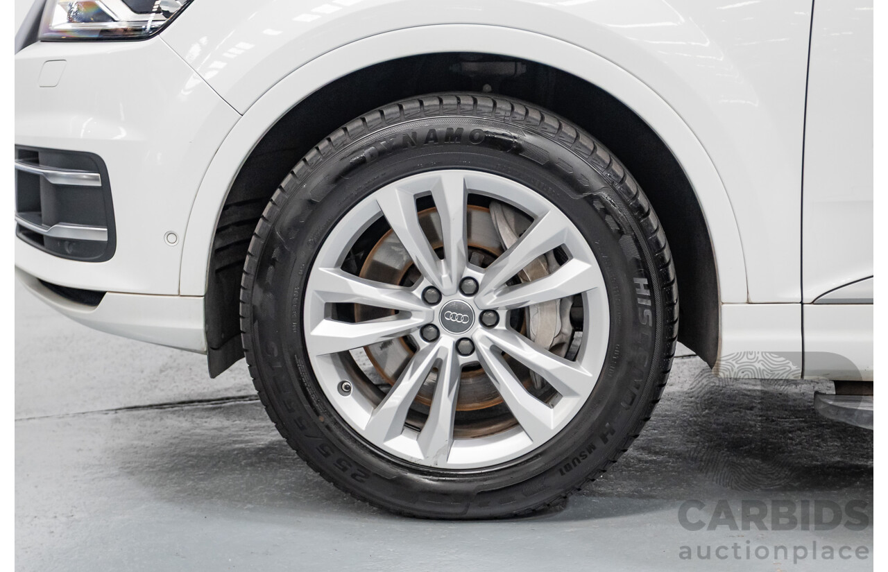 11/2015 Audi Q7 3.0 TDI Quattro (AWD) 4M 4D Wagon Pure White (200kW) Turbo Diesel 3.0L - 7 Seats