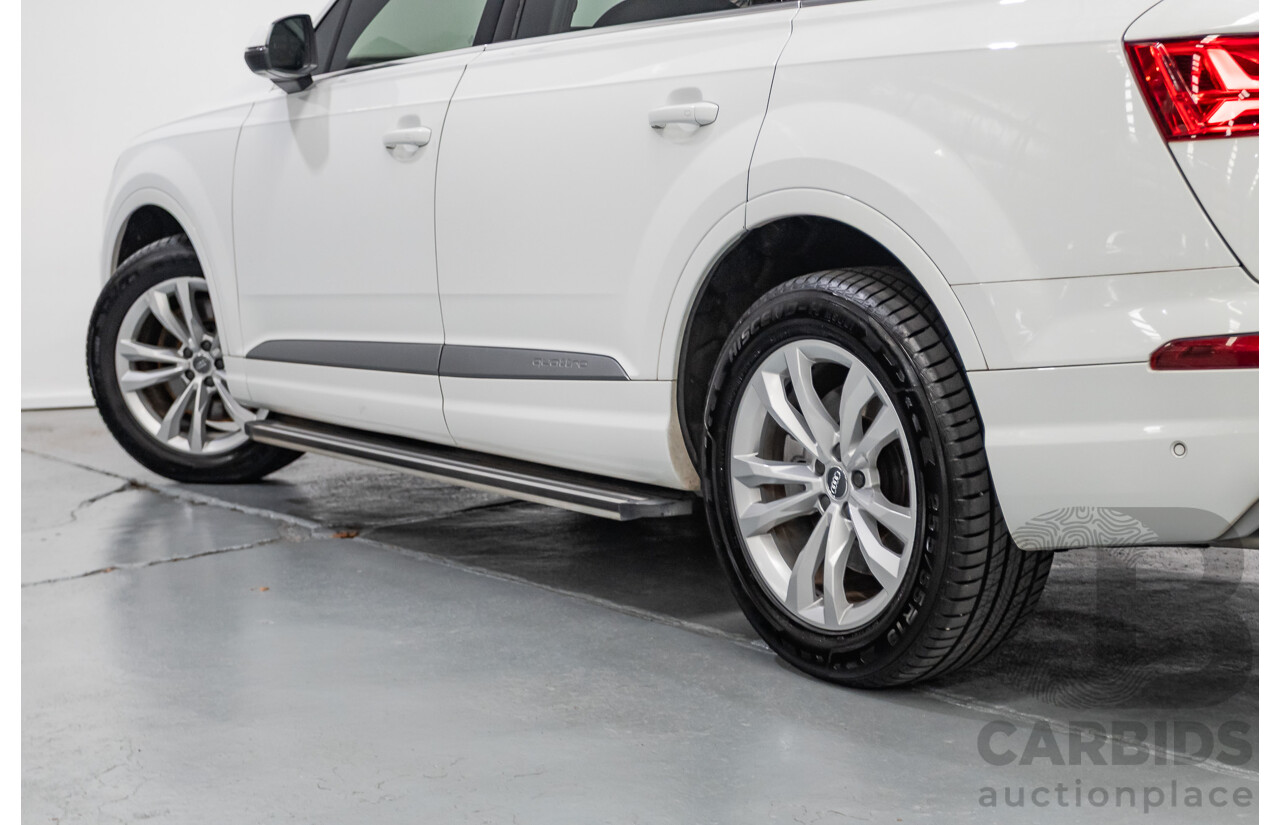 11/2015 Audi Q7 3.0 TDI Quattro (AWD) 4M 4D Wagon Pure White (200kW) Turbo Diesel 3.0L - 7 Seats
