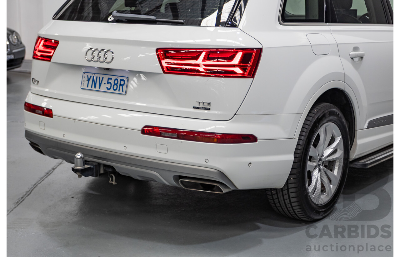 11/2015 Audi Q7 3.0 TDI Quattro (AWD) 4M 4D Wagon Pure White (200kW) Turbo Diesel 3.0L - 7 Seats