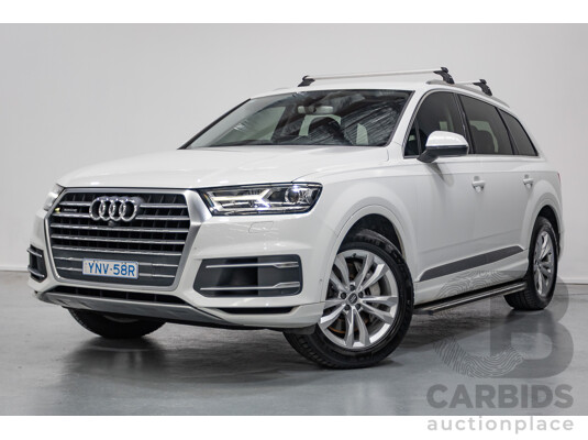 11/2015 Audi Q7 3.0 TDI Quattro (AWD) 4M 4D Wagon Pure White (200kW) Turbo Diesel 3.0L - 7 Seats