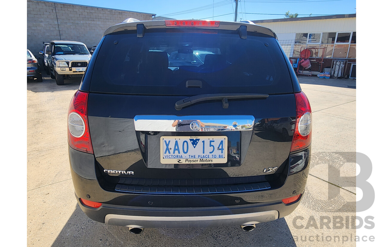 4/2009 Holden Captiva LX (4x4) CG MY09.5 4d Wagon Black 3.2L