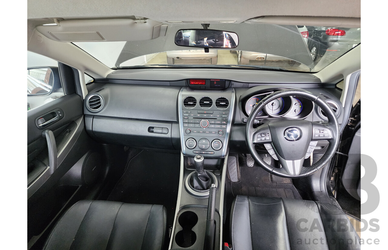 9/2011 Mazda Cx-7 Diesel Sports (4x4) ER MY10 4d Wagon Black 2.2L