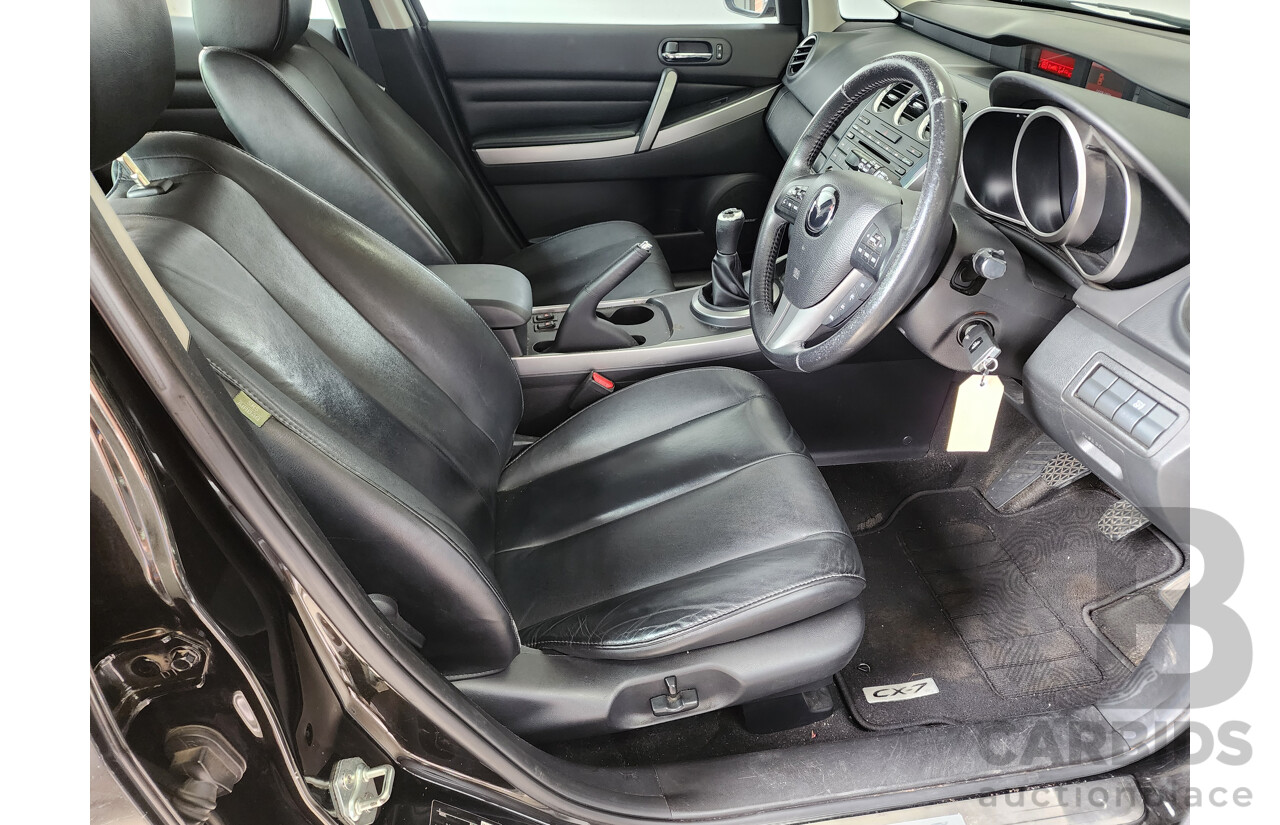 9/2011 Mazda Cx-7 Diesel Sports (4x4) ER MY10 4d Wagon Black 2.2L