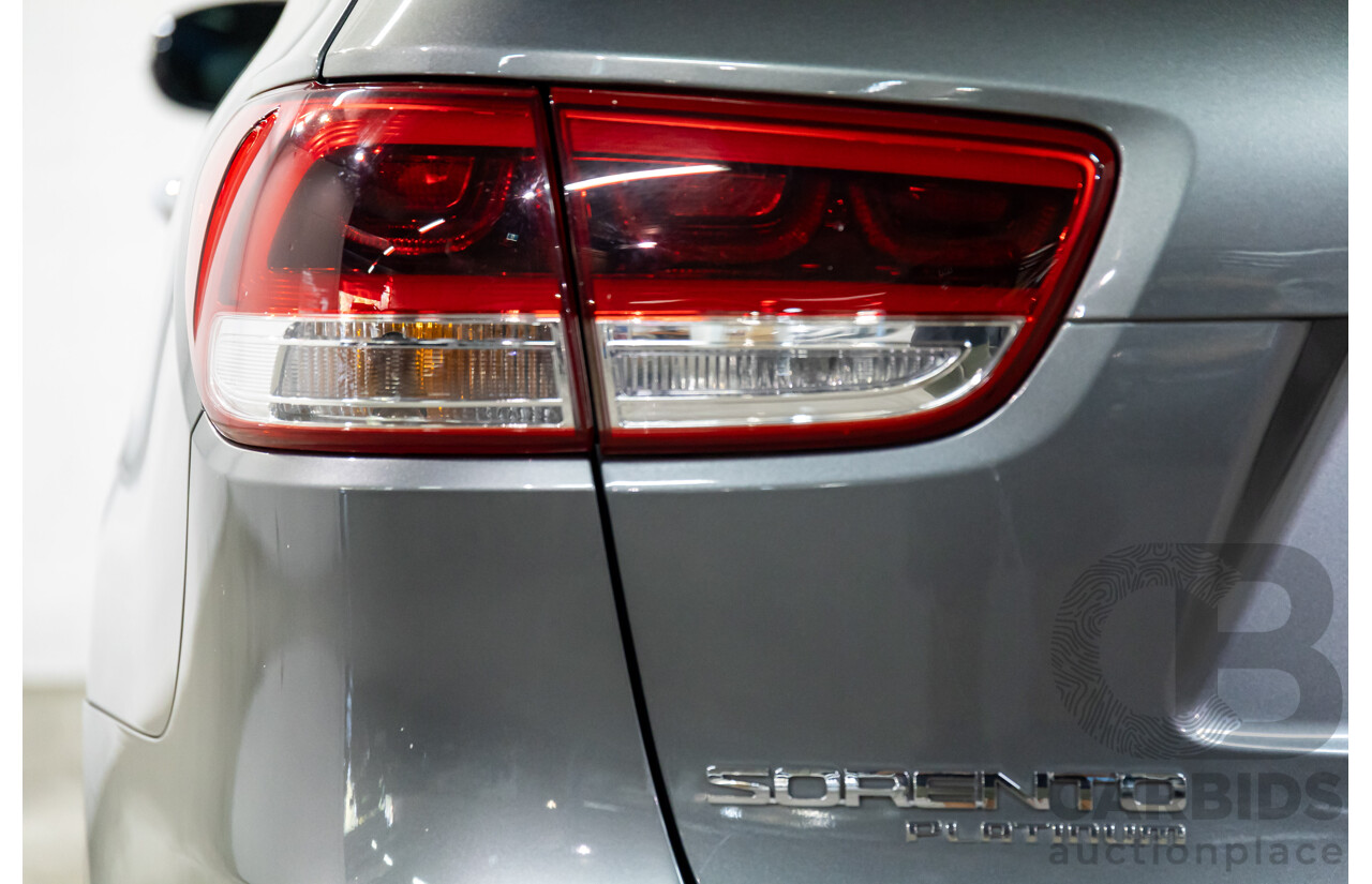 04/2016 Kia Sorento Platinum (AWD) UM MY16 4d Wagon Graphite Steel Metallic Turbo Diesel 2.2L