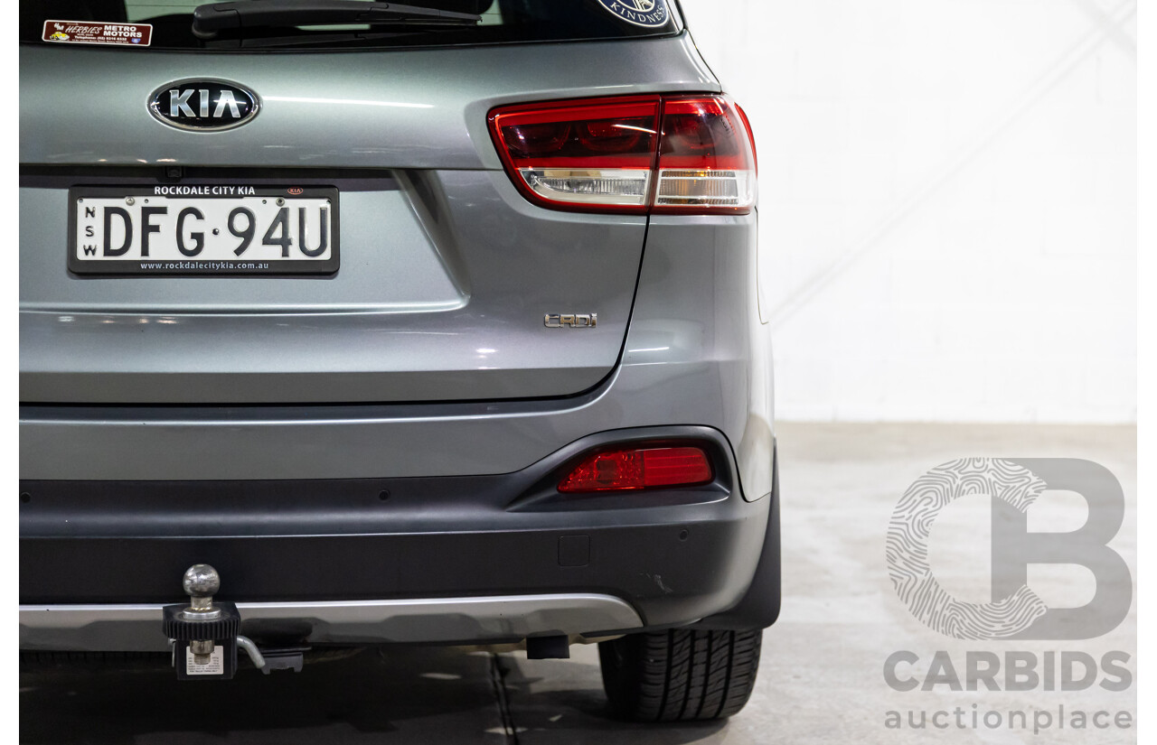 04/2016 Kia Sorento Platinum (AWD) UM MY16 4d Wagon Graphite Steel Metallic Turbo Diesel 2.2L