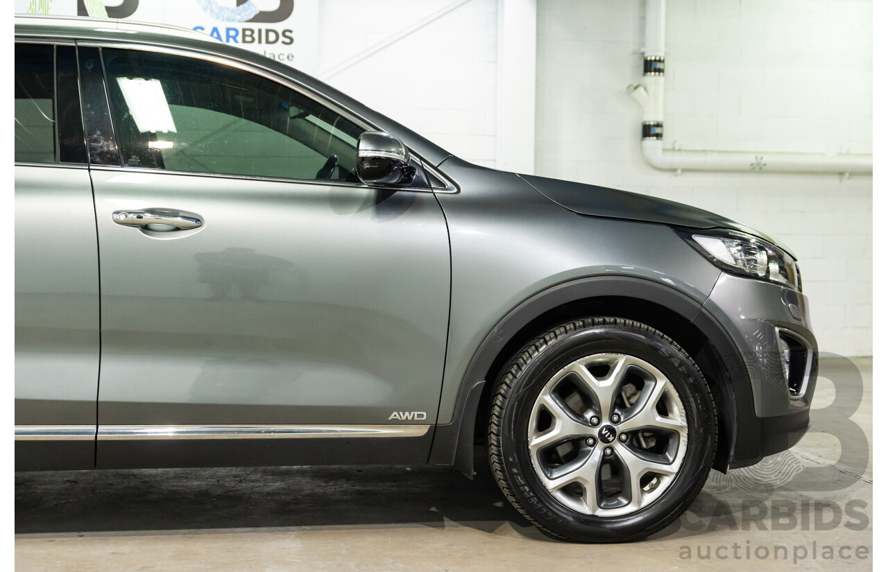 04/2016 Kia Sorento Platinum (AWD) UM MY16 4d Wagon Graphite Steel Metallic Turbo Diesel 2.2L