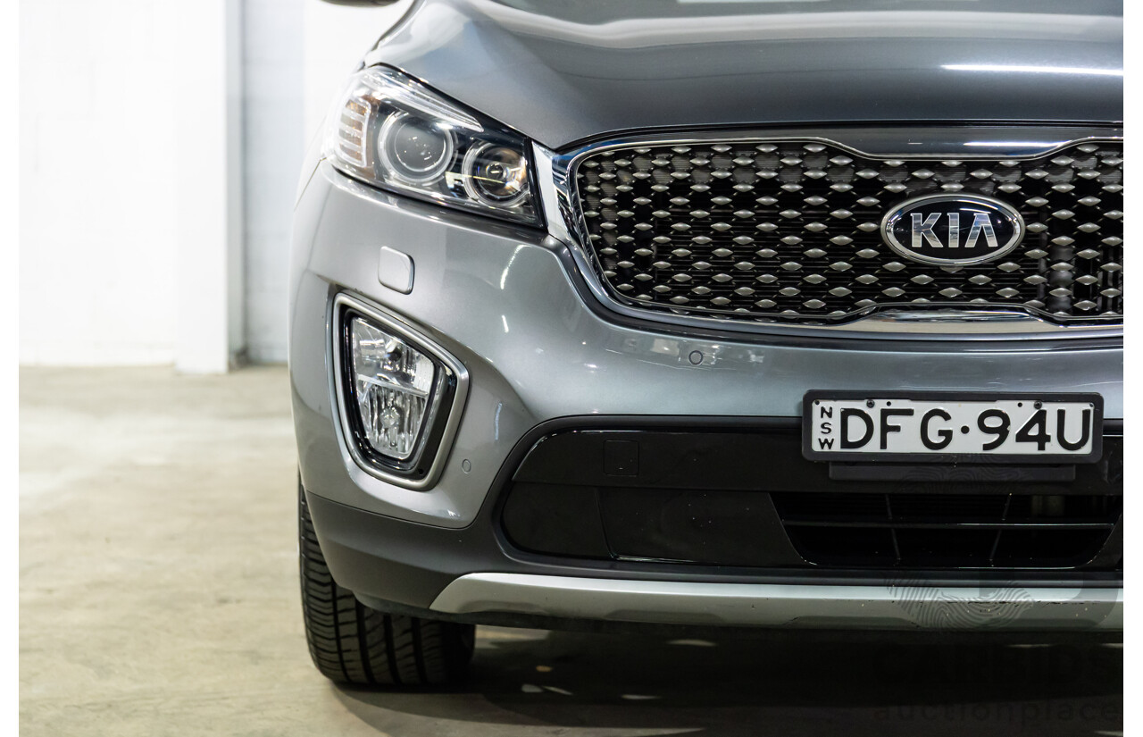 04/2016 Kia Sorento Platinum (AWD) UM MY16 4d Wagon Graphite Steel Metallic Turbo Diesel 2.2L