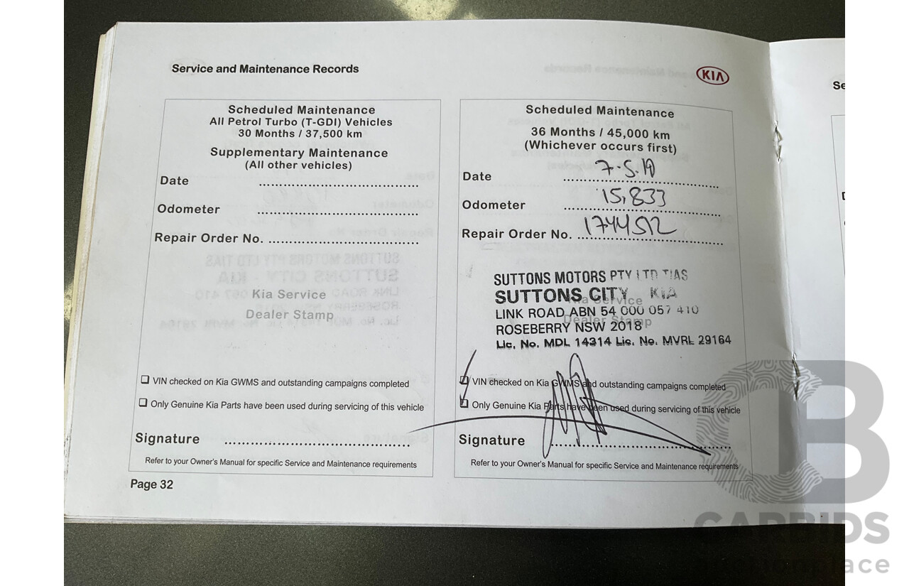 04/2016 Kia Sorento Platinum (AWD) UM MY16 4d Wagon Graphite Steel Metallic Turbo Diesel 2.2L