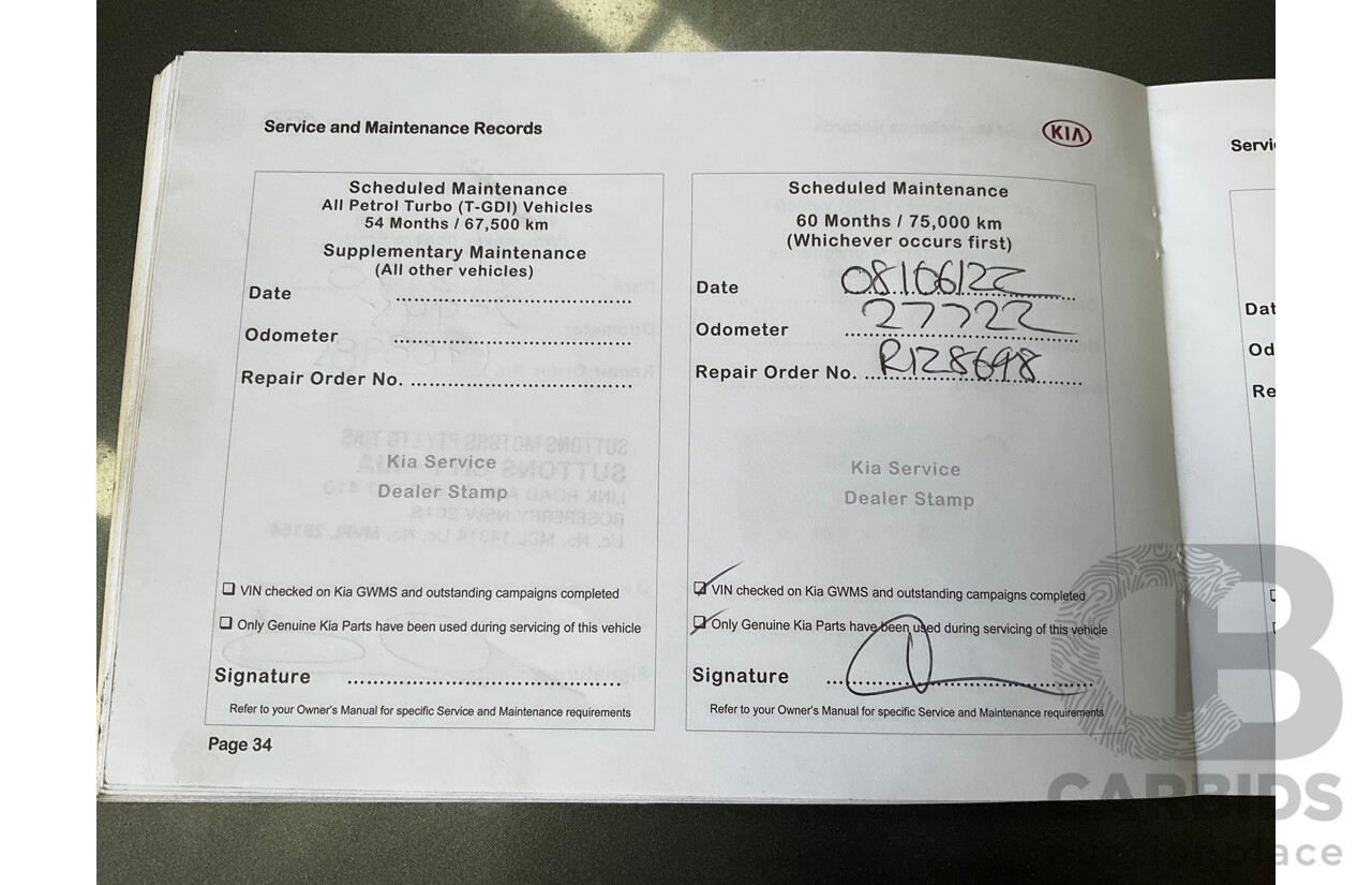 04/2016 Kia Sorento Platinum (AWD) UM MY16 4d Wagon Graphite Steel Metallic Turbo Diesel 2.2L