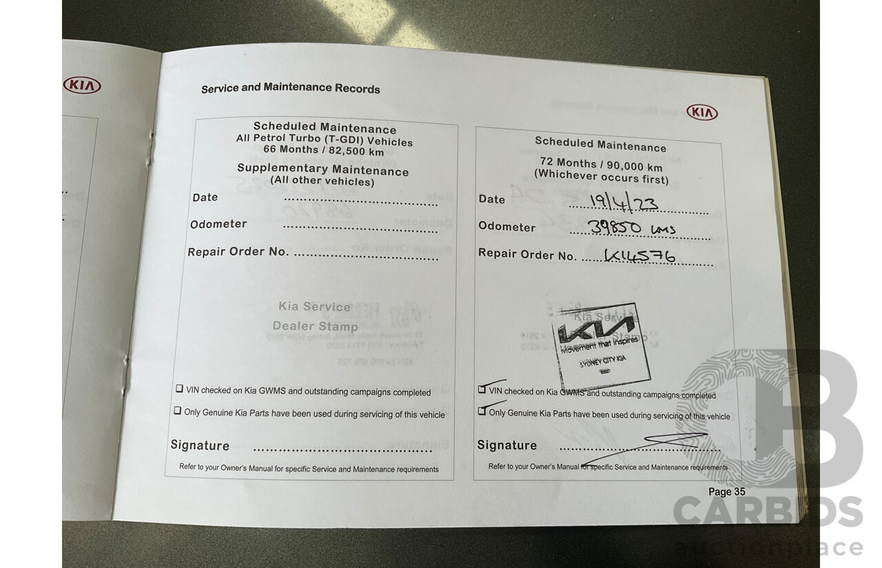 04/2016 Kia Sorento Platinum (AWD) UM MY16 4d Wagon Graphite Steel Metallic Turbo Diesel 2.2L