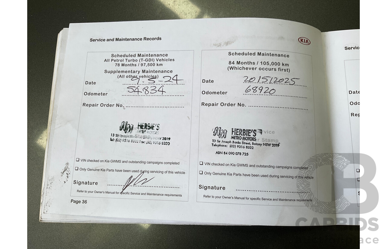 04/2016 Kia Sorento Platinum (AWD) UM MY16 4d Wagon Graphite Steel Metallic Turbo Diesel 2.2L