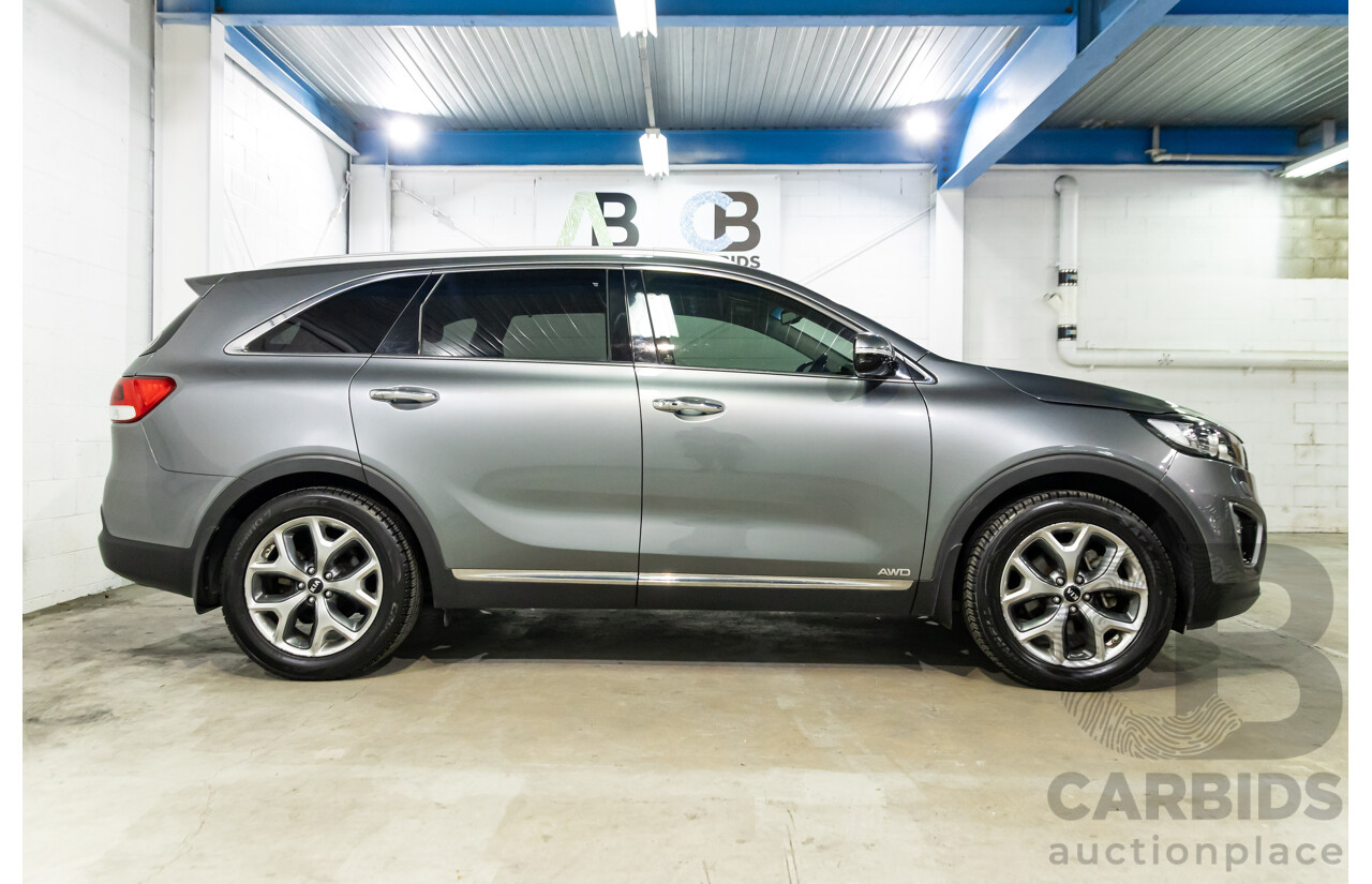 04/2016 Kia Sorento Platinum (AWD) UM MY16 4d Wagon Graphite Steel Metallic Turbo Diesel 2.2L