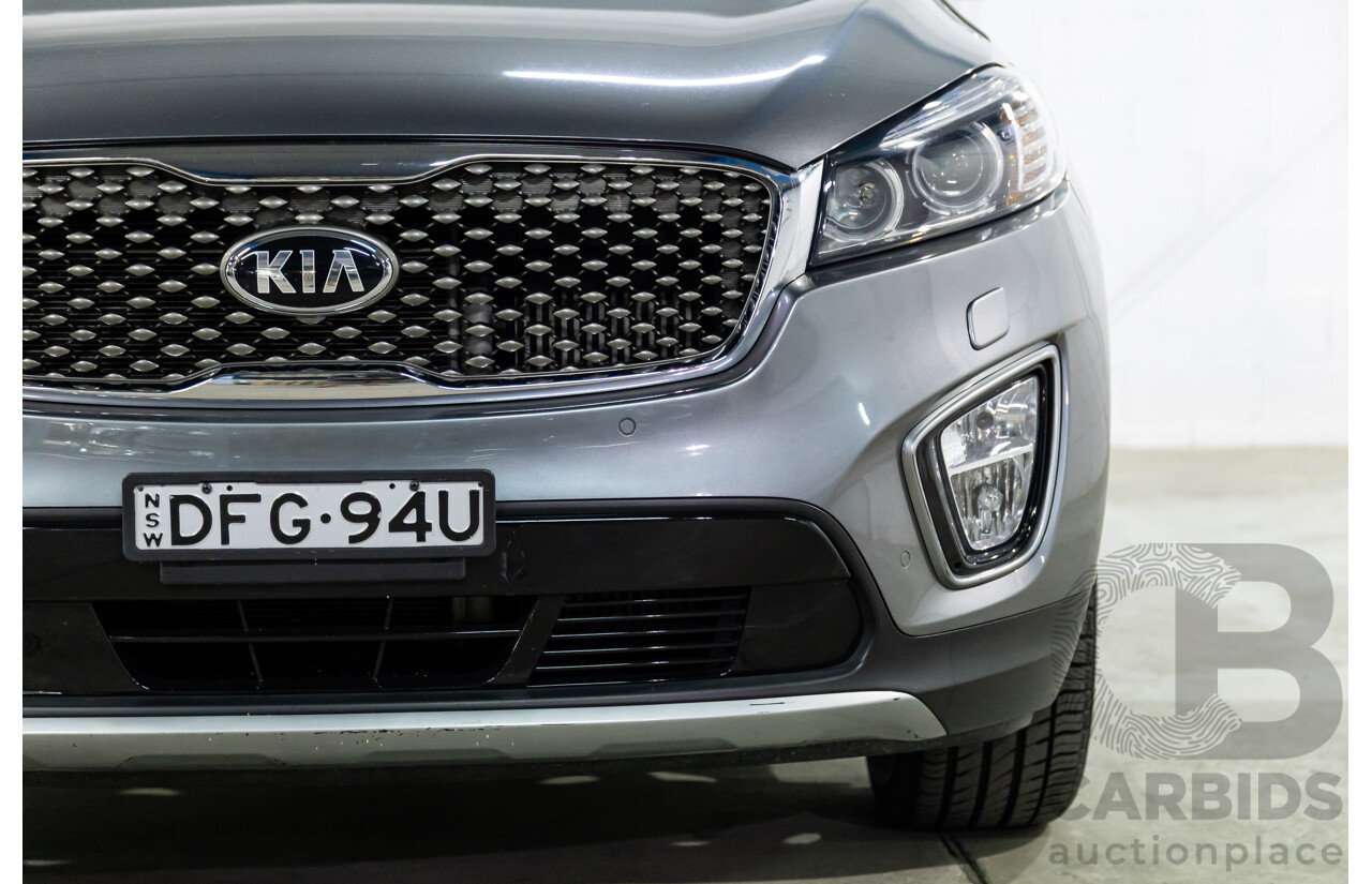 04/2016 Kia Sorento Platinum (AWD) UM MY16 4d Wagon Graphite Steel Metallic Turbo Diesel 2.2L