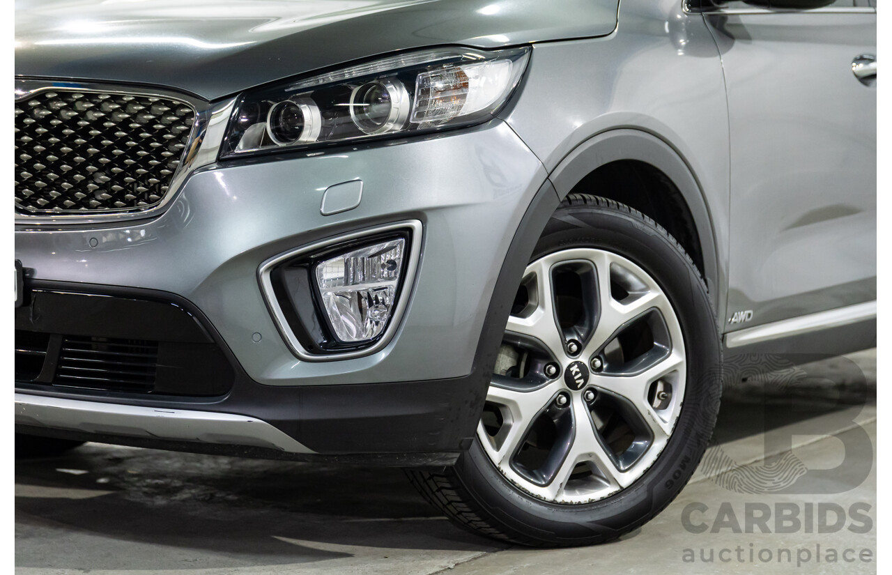 04/2016 Kia Sorento Platinum (AWD) UM MY16 4d Wagon Graphite Steel Metallic Turbo Diesel 2.2L