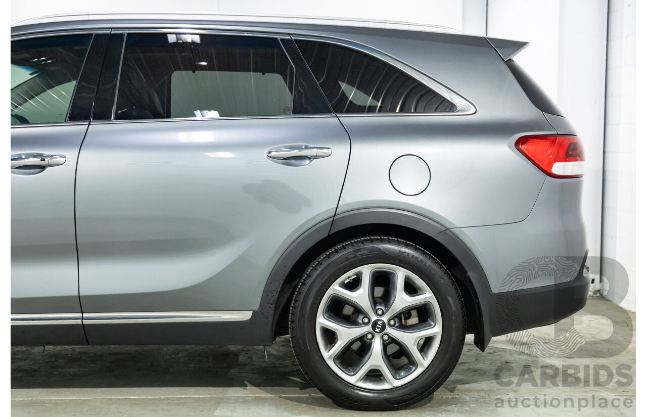 04/2016 Kia Sorento Platinum (AWD) UM MY16 4d Wagon Graphite Steel Metallic Turbo Diesel 2.2L