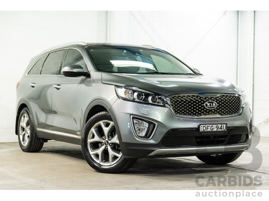 04/2016 Kia Sorento Platinum (AWD) UM MY16 4d Wagon Graphite Steel Metallic Turbo Diesel 2.2L