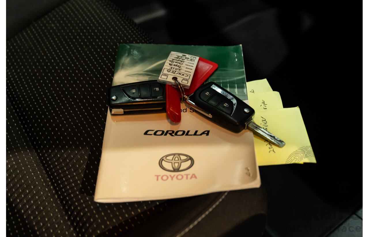 01/2015 Toyota Corolla ASCENT SPORT FWD ZRE182R 5D Hatchback Blue Streak Metallic 1.8L