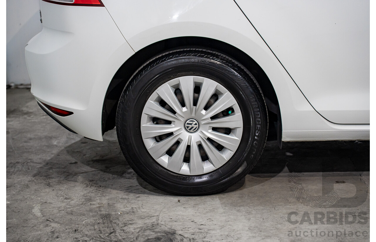05/2016 Volkswagen Golf 92 TSI (FWD) AU MY16 5d Hatchback Pure White Turbo 1.4L