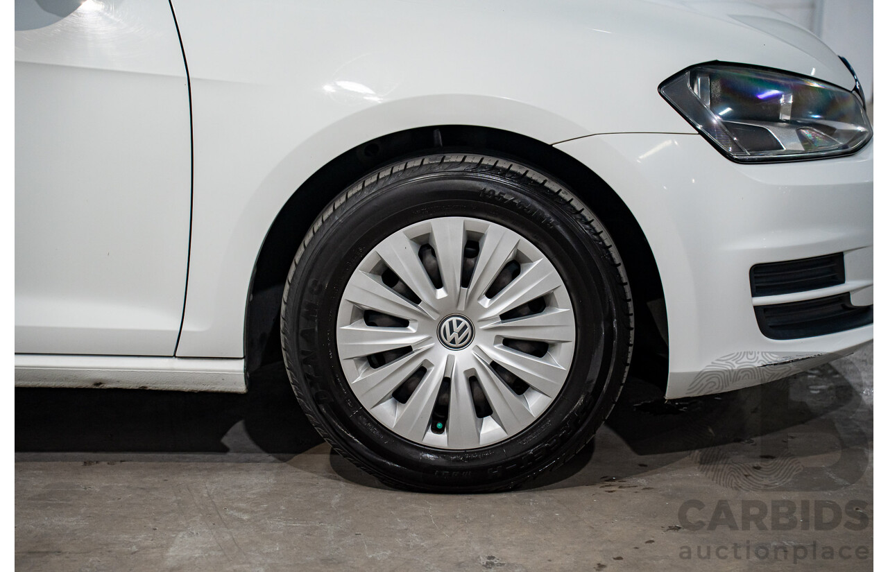 05/2016 Volkswagen Golf 92 TSI (FWD) AU MY16 5d Hatchback Pure White Turbo 1.4L
