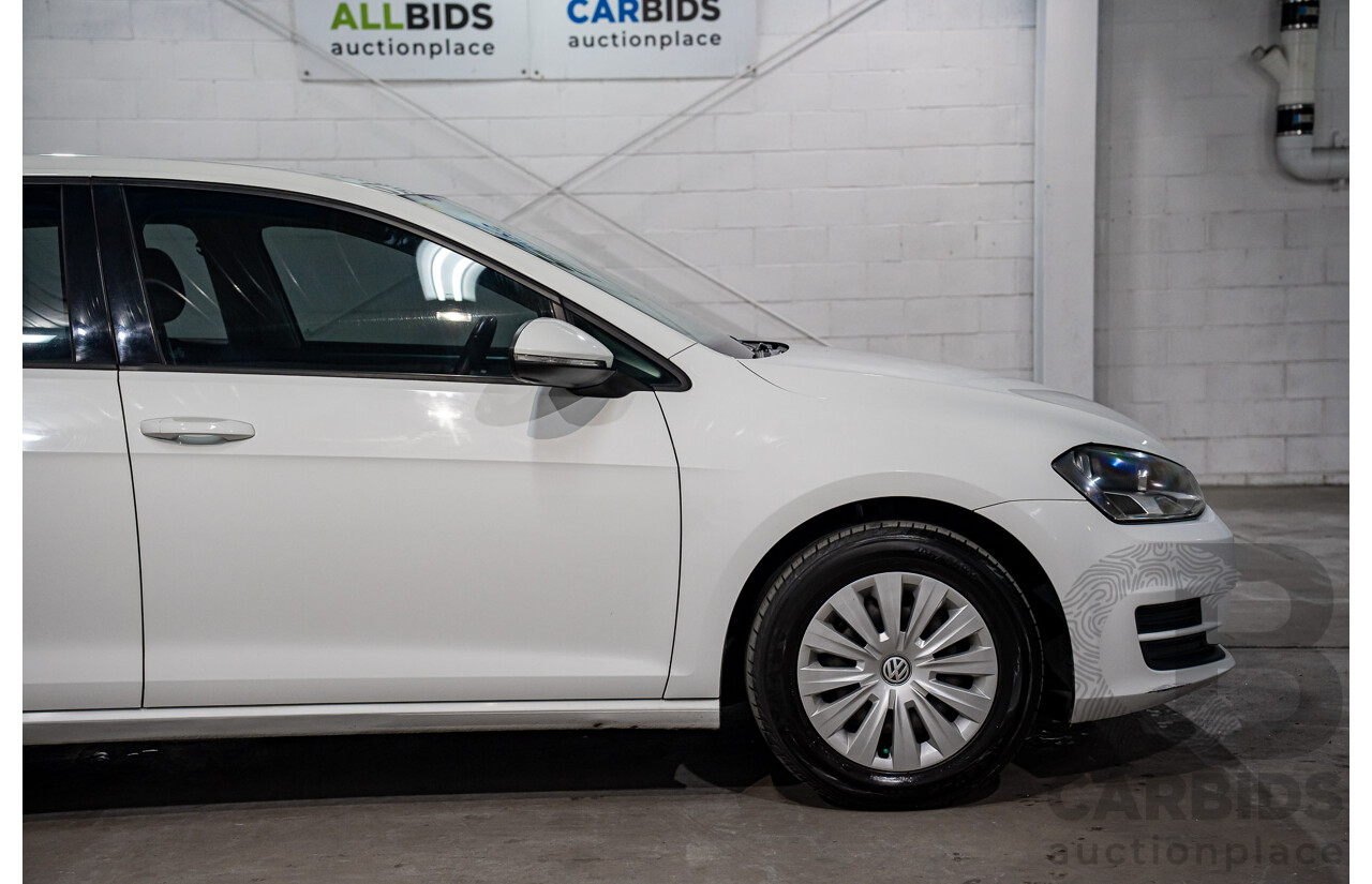 05/2016 Volkswagen Golf 92 TSI (FWD) AU MY16 5d Hatchback Pure White Turbo 1.4L