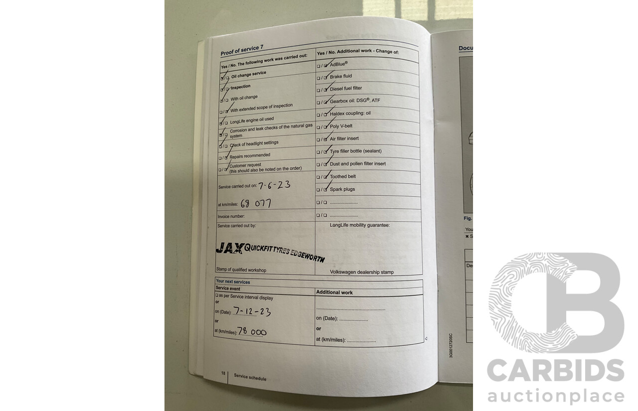 05/2016 Volkswagen Golf 92 TSI (FWD) AU MY16 5d Hatchback Pure White Turbo 1.4L