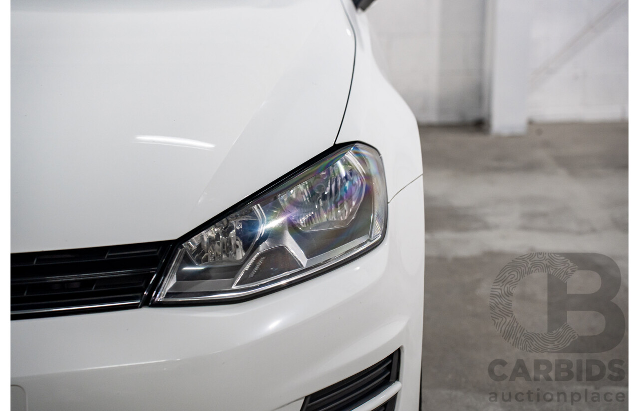 05/2016 Volkswagen Golf 92 TSI (FWD) AU MY16 5d Hatchback Pure White Turbo 1.4L