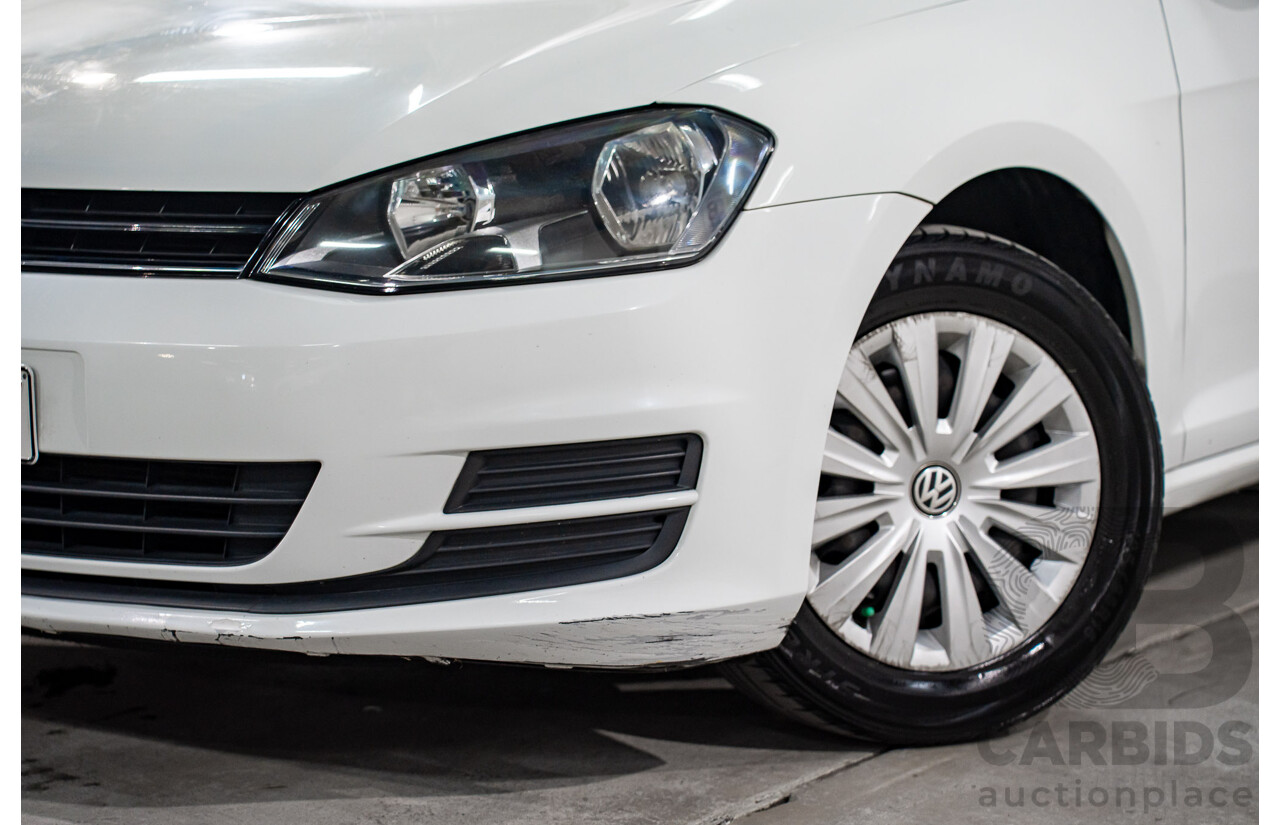05/2016 Volkswagen Golf 92 TSI (FWD) AU MY16 5d Hatchback Pure White Turbo 1.4L
