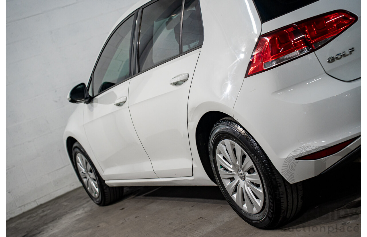 05/2016 Volkswagen Golf 92 TSI (FWD) AU MY16 5d Hatchback Pure White Turbo 1.4L