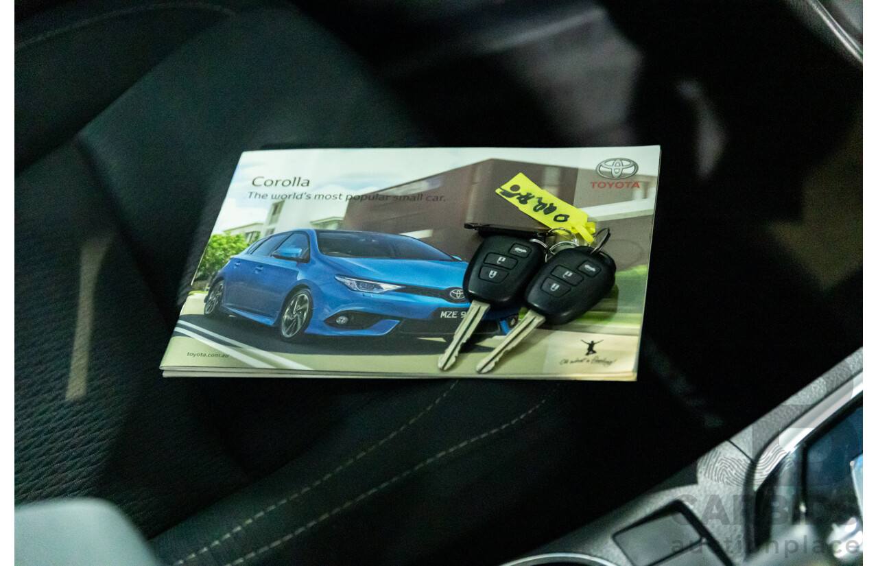 09/2016 Toyota Corolla Ascent (FWD) ZRE172R 4d Sedan Classic Silver Metallic 1.8L