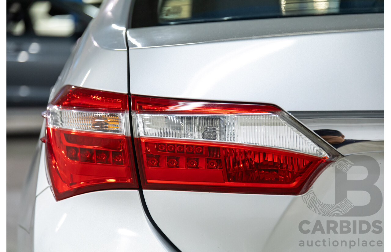 09/2016 Toyota Corolla Ascent (FWD) ZRE172R 4d Sedan Classic Silver Metallic 1.8L