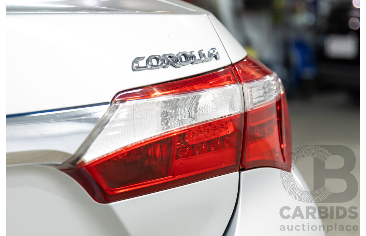 09/2016 Toyota Corolla Ascent (FWD) ZRE172R 4d Sedan Classic Silver Metallic 1.8L