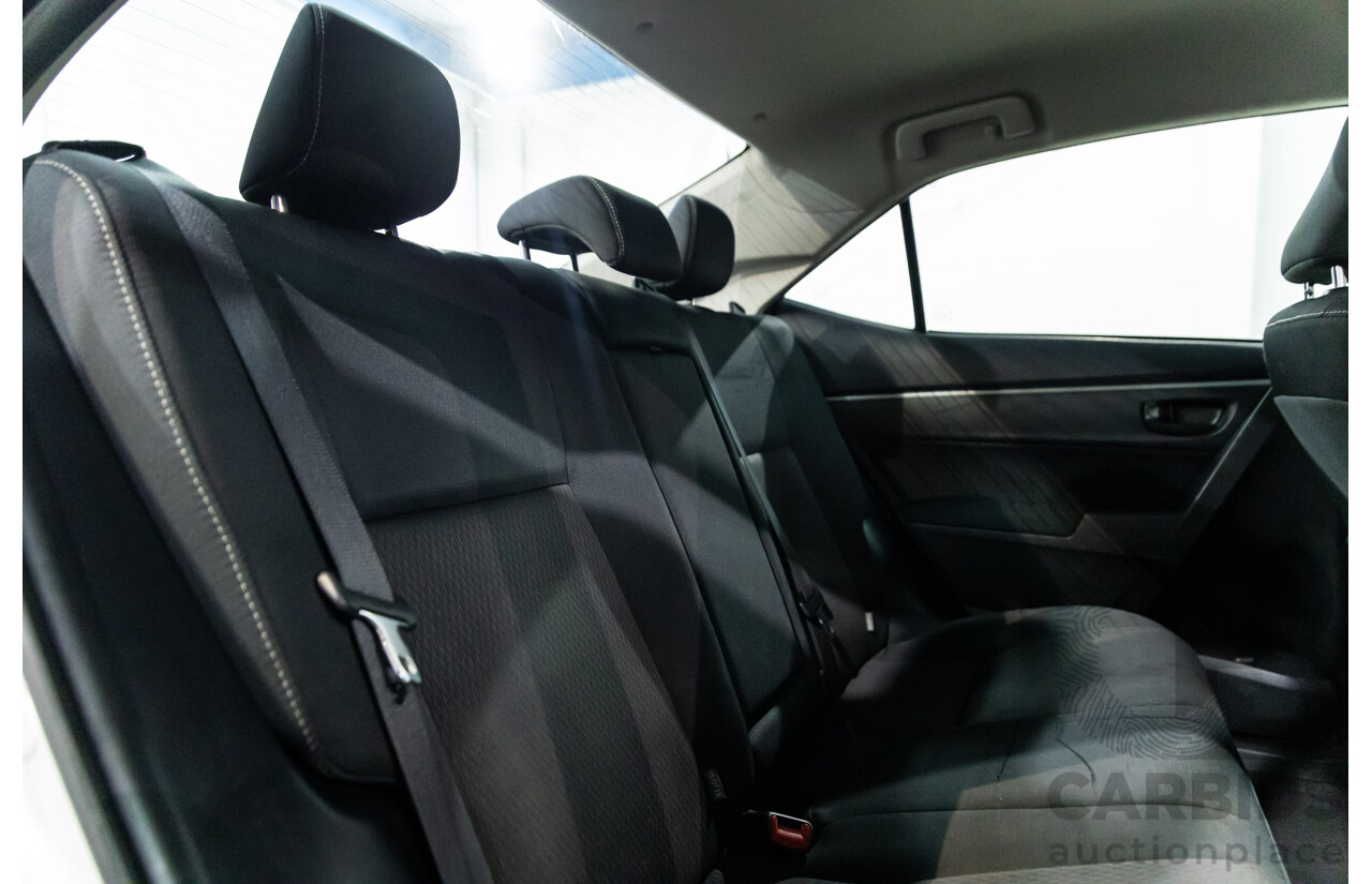 09/2016 Toyota Corolla Ascent (FWD) ZRE172R 4d Sedan Classic Silver Metallic 1.8L