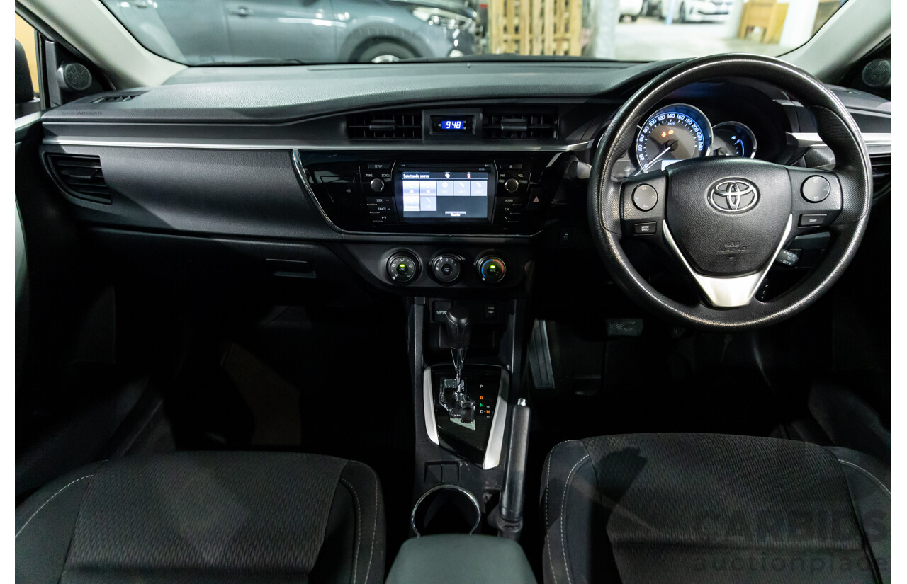 09/2016 Toyota Corolla Ascent (FWD) ZRE172R 4d Sedan Classic Silver Metallic 1.8L