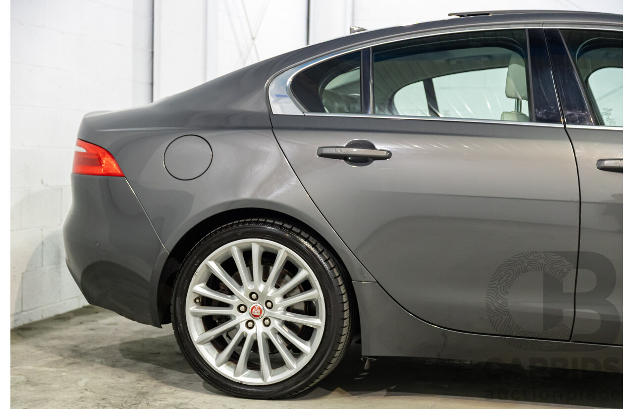 09/2015 Jaguar XE 25t Portfolio (RWD) 4d Sedan Tempest Grey Metallic Turbo 2.0L