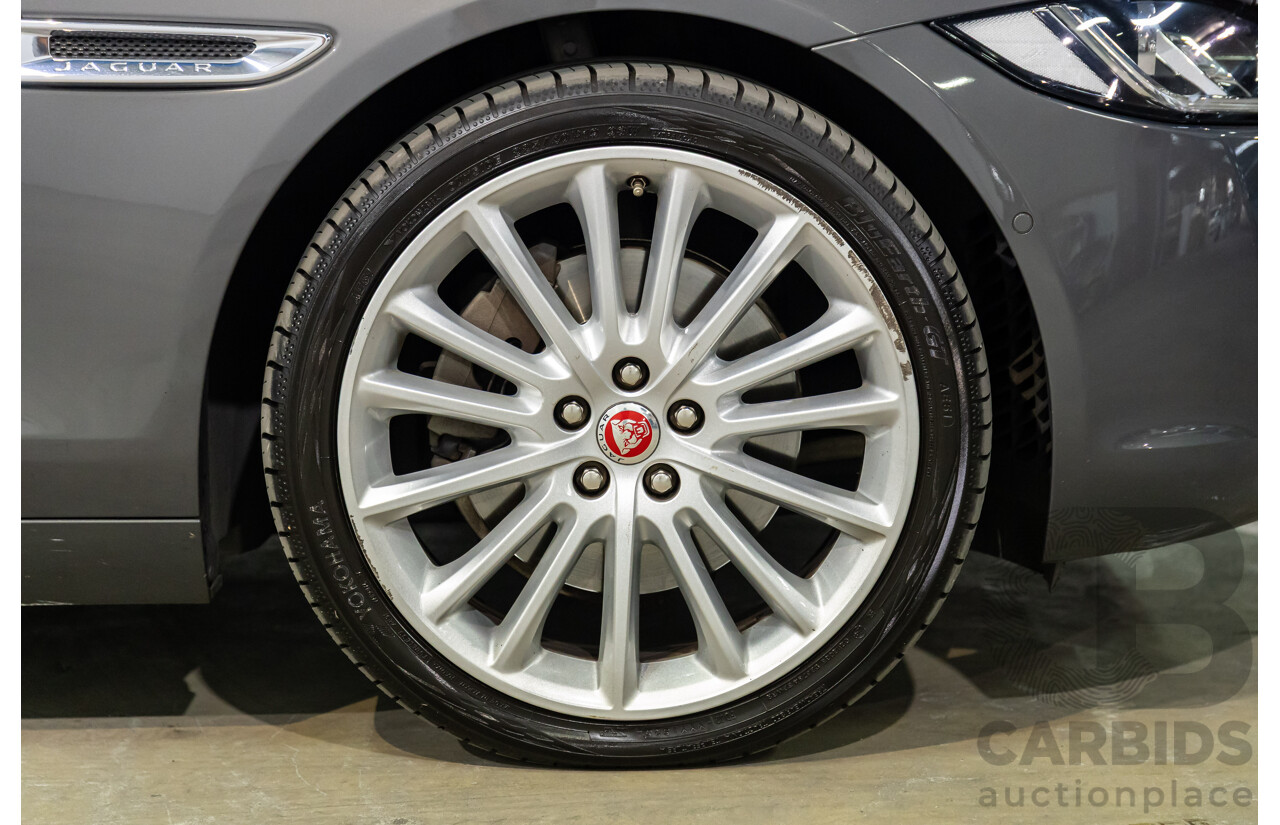 09/2015 Jaguar XE 25t Portfolio (RWD) 4d Sedan Tempest Grey Metallic Turbo 2.0L