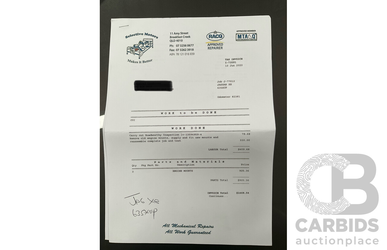 09/2015 Jaguar XE 25t Portfolio (RWD) 4d Sedan Tempest Grey Metallic Turbo 2.0L