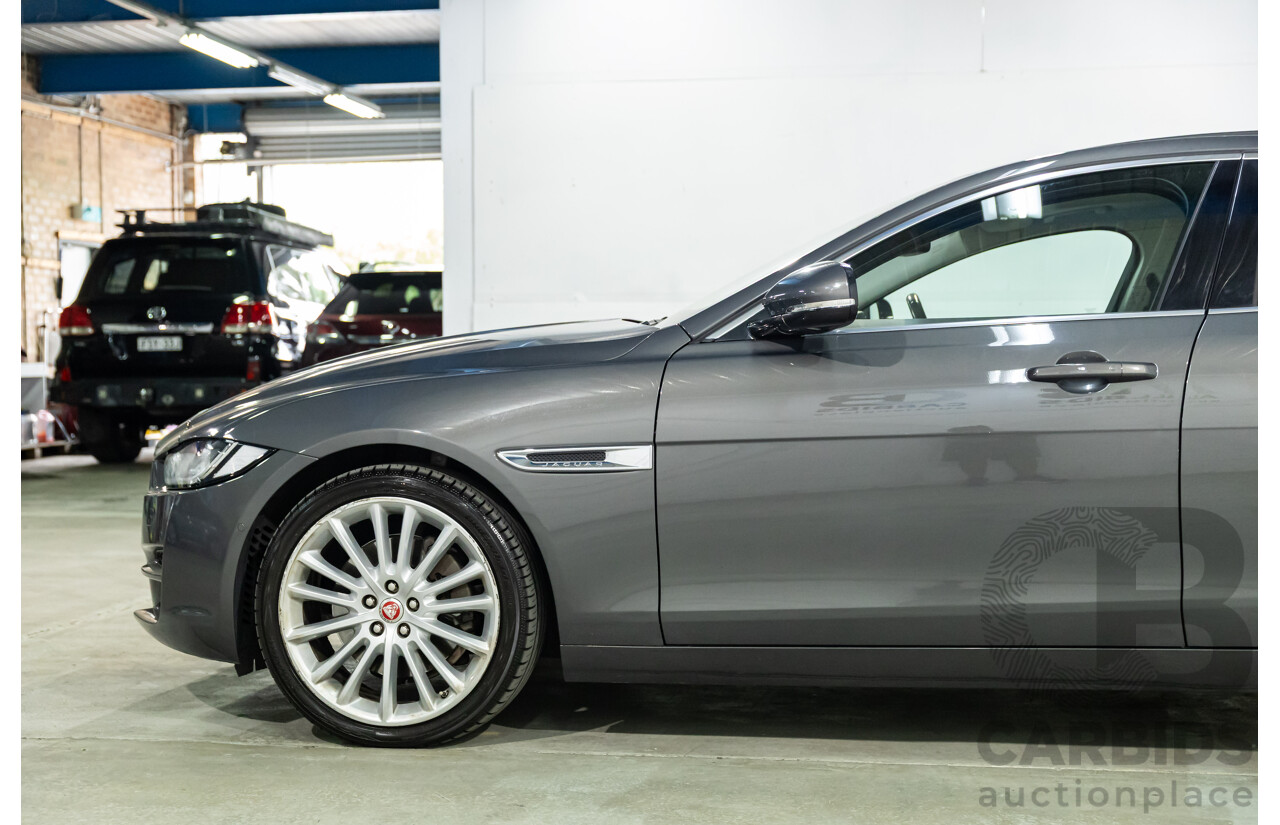 09/2015 Jaguar XE 25t Portfolio (RWD) 4d Sedan Tempest Grey Metallic Turbo 2.0L