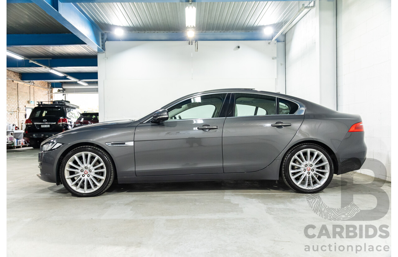 09/2015 Jaguar XE 25t Portfolio (RWD) 4d Sedan Tempest Grey Metallic Turbo 2.0L