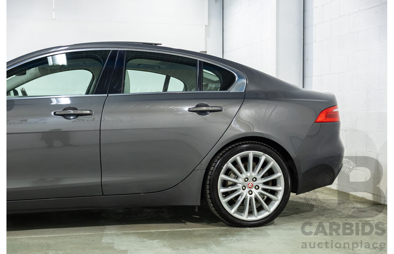 09/2015 Jaguar XE 25t Portfolio (RWD) 4d Sedan Tempest Grey Metallic Turbo 2.0L
