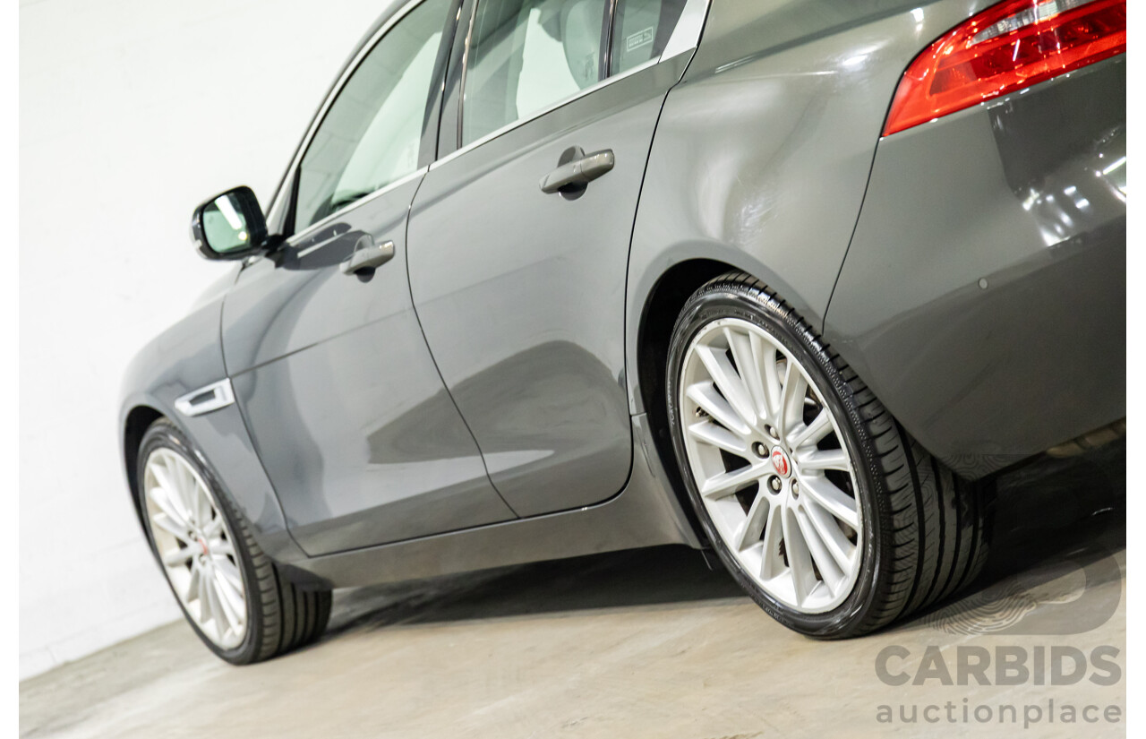 09/2015 Jaguar XE 25t Portfolio (RWD) 4d Sedan Tempest Grey Metallic Turbo 2.0L
