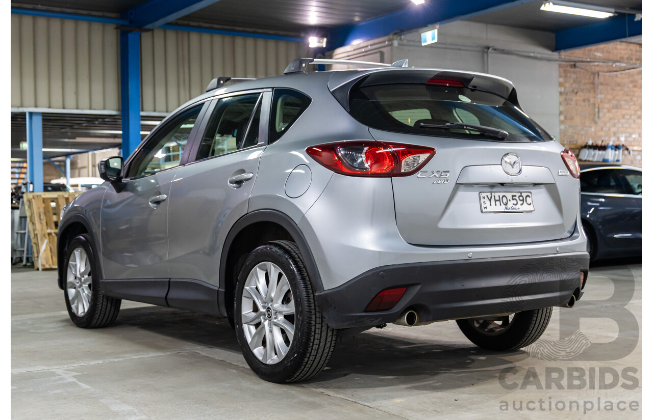 6/2014 Mazda CX-5 Akera (4x4) MY13.5 4d Wagon Meteor Grey Metallic Turbo Diesel 2.2L