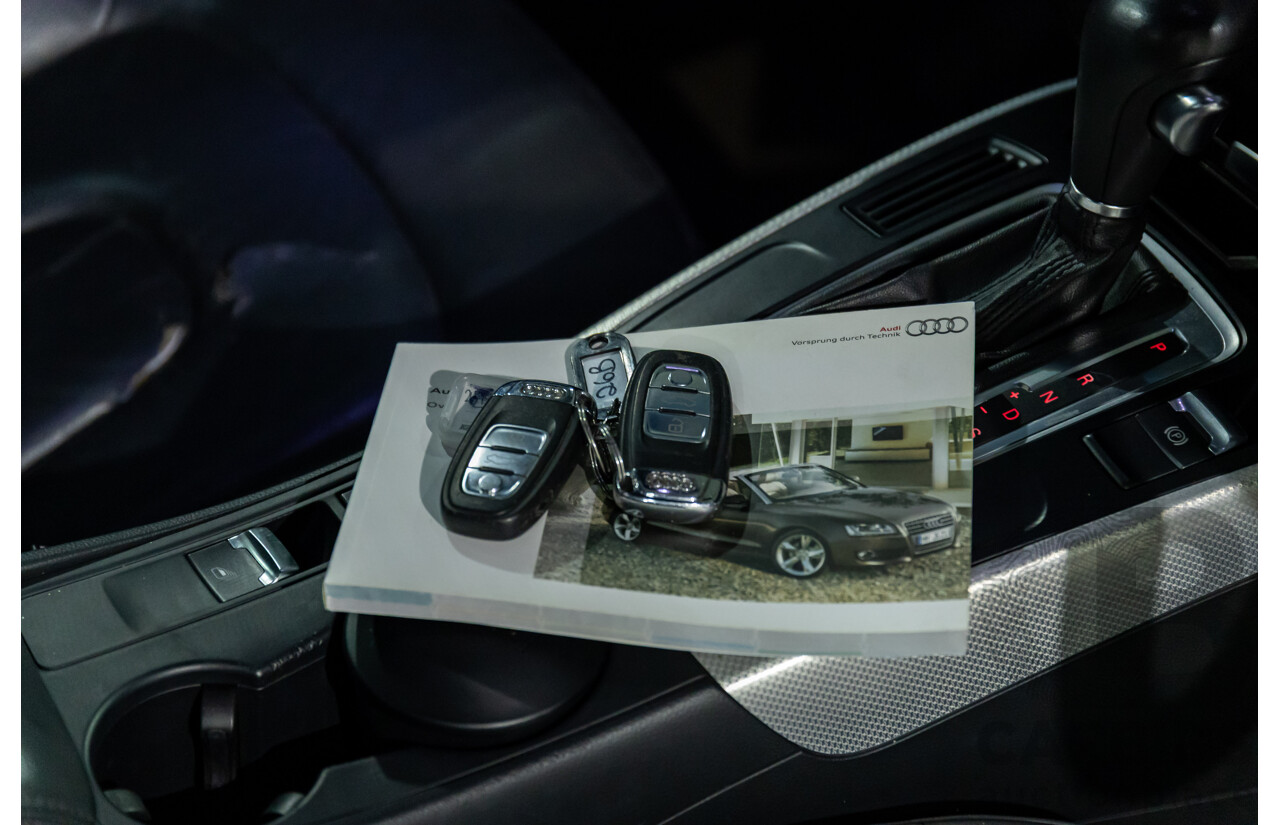 12/2010 Audi A5 2.0 TFSI 8T 2d Cabriolet Ibis White Turbo 2.0L