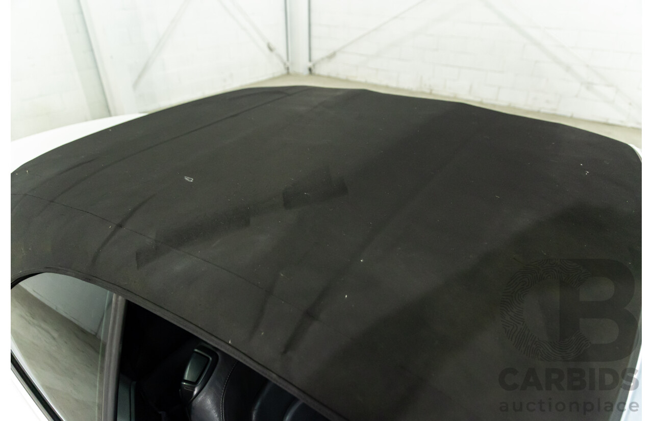 12/2010 Audi A5 2.0 TFSI 8T 2d Cabriolet Ibis White Turbo 2.0L