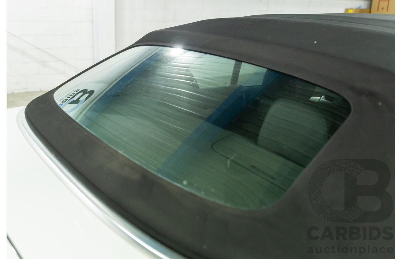 12/2010 Audi A5 2.0 TFSI 8T 2d Cabriolet Ibis White Turbo 2.0L