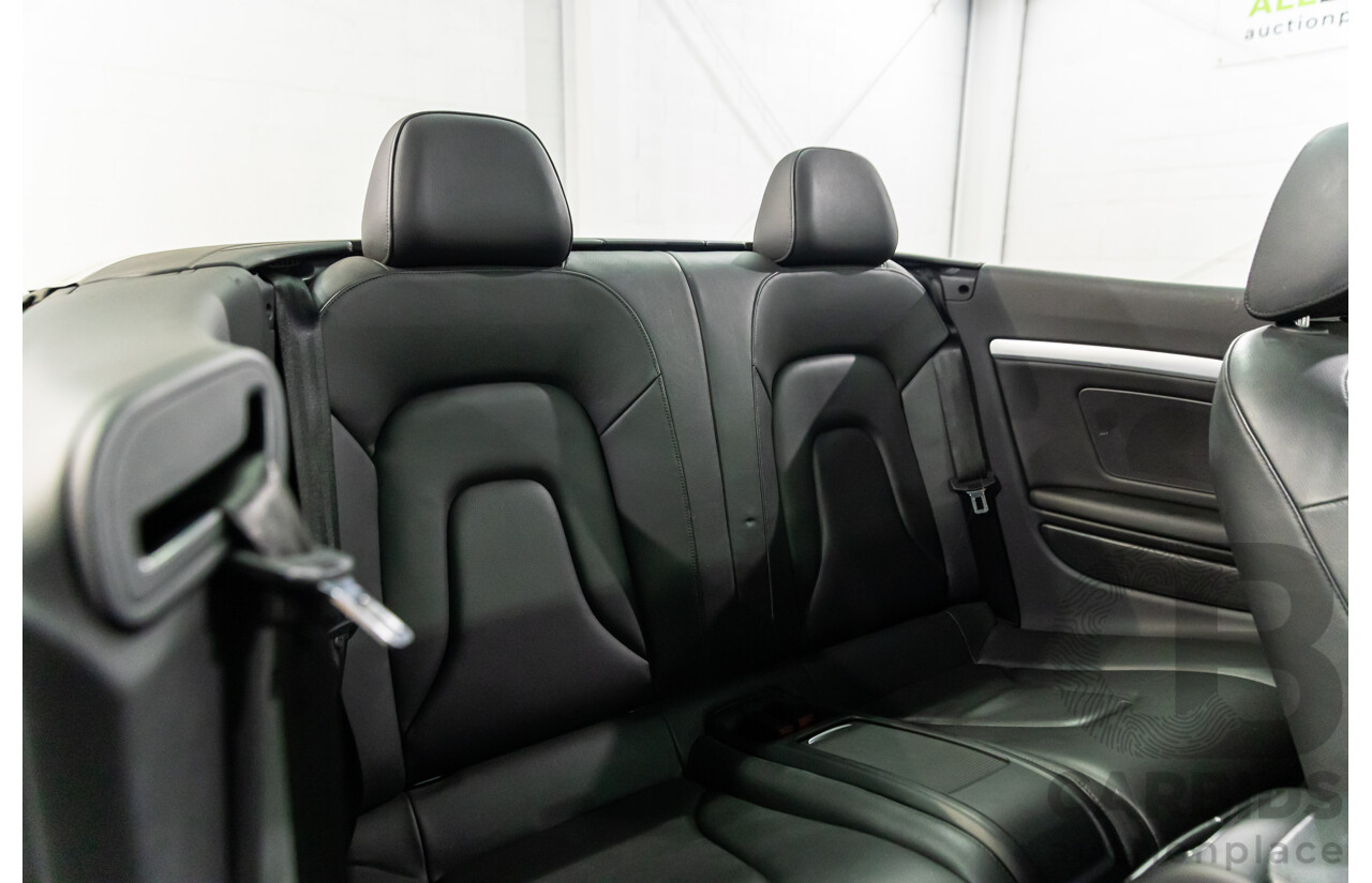 12/2010 Audi A5 2.0 TFSI 8T 2d Cabriolet Ibis White Turbo 2.0L